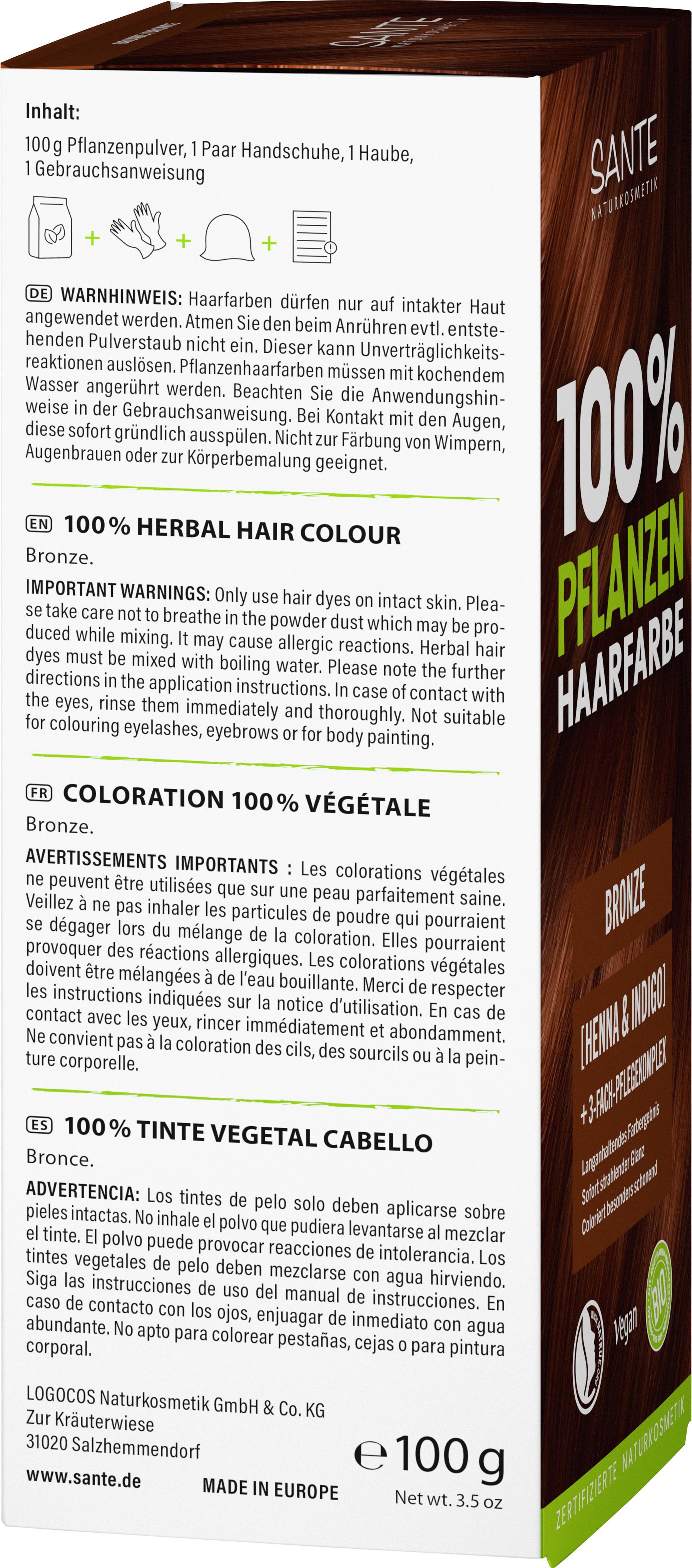 Produktbild SANTE 100% Pflanzenhaarfarbe mit 3-Fach Pflegekomplex BRONZE 03 4 von 4