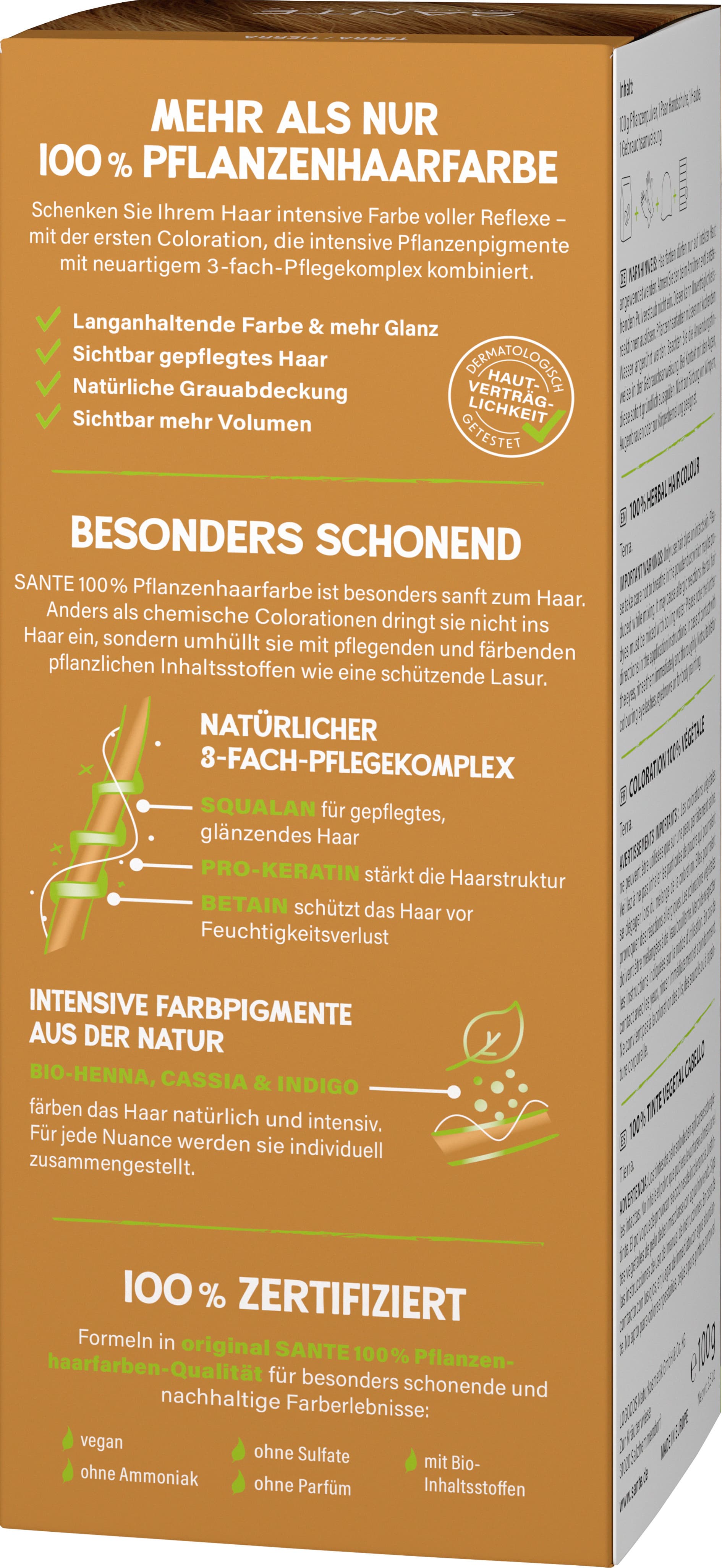 Produktbild SANTE 100% Pflanzenhaarfarbe mit 3-Fach Pflegekomplex TERRA 04 2 von 4