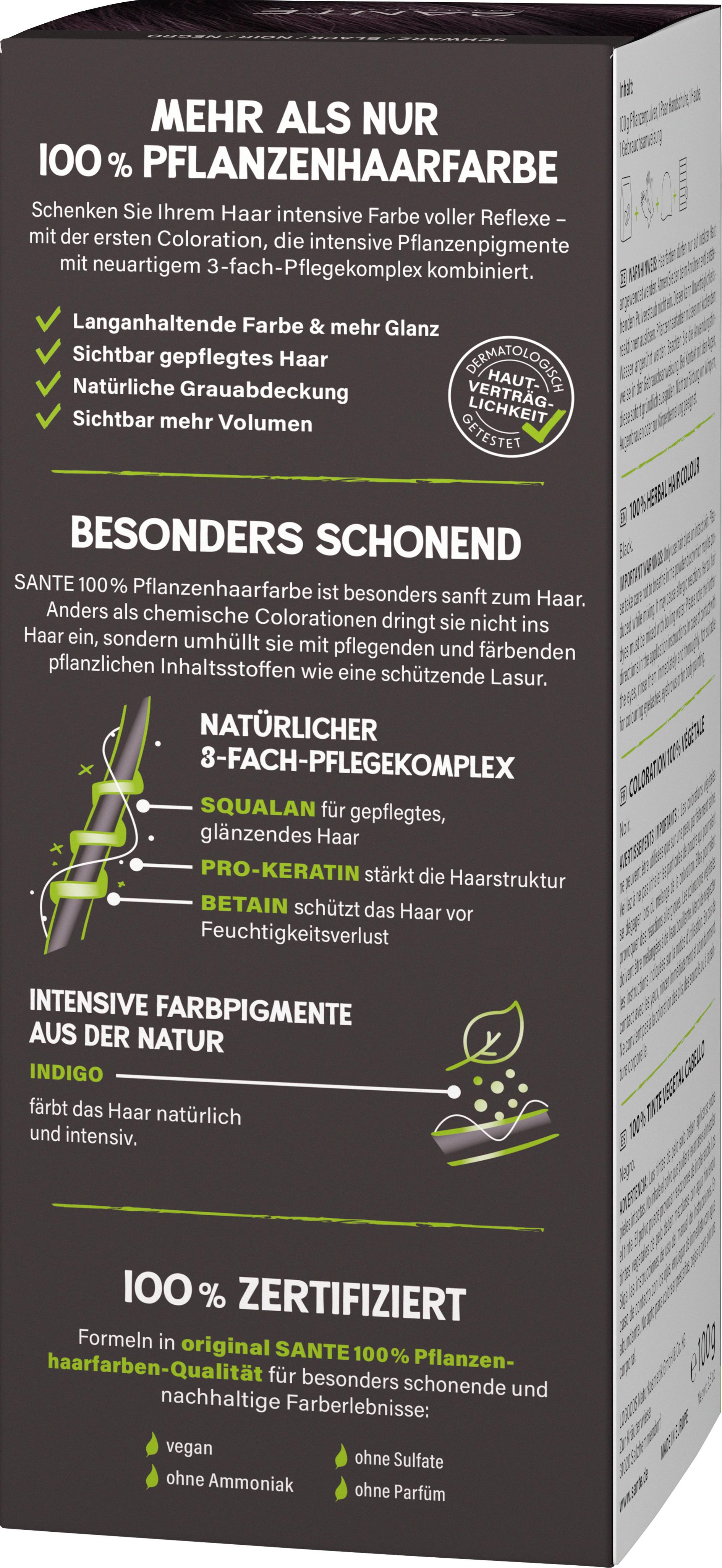 Produktbild SANTE 100% Pflanzenhaarfarbe mit 3-Fach Pflegekomplex SCHWARZ 05 2 von 4