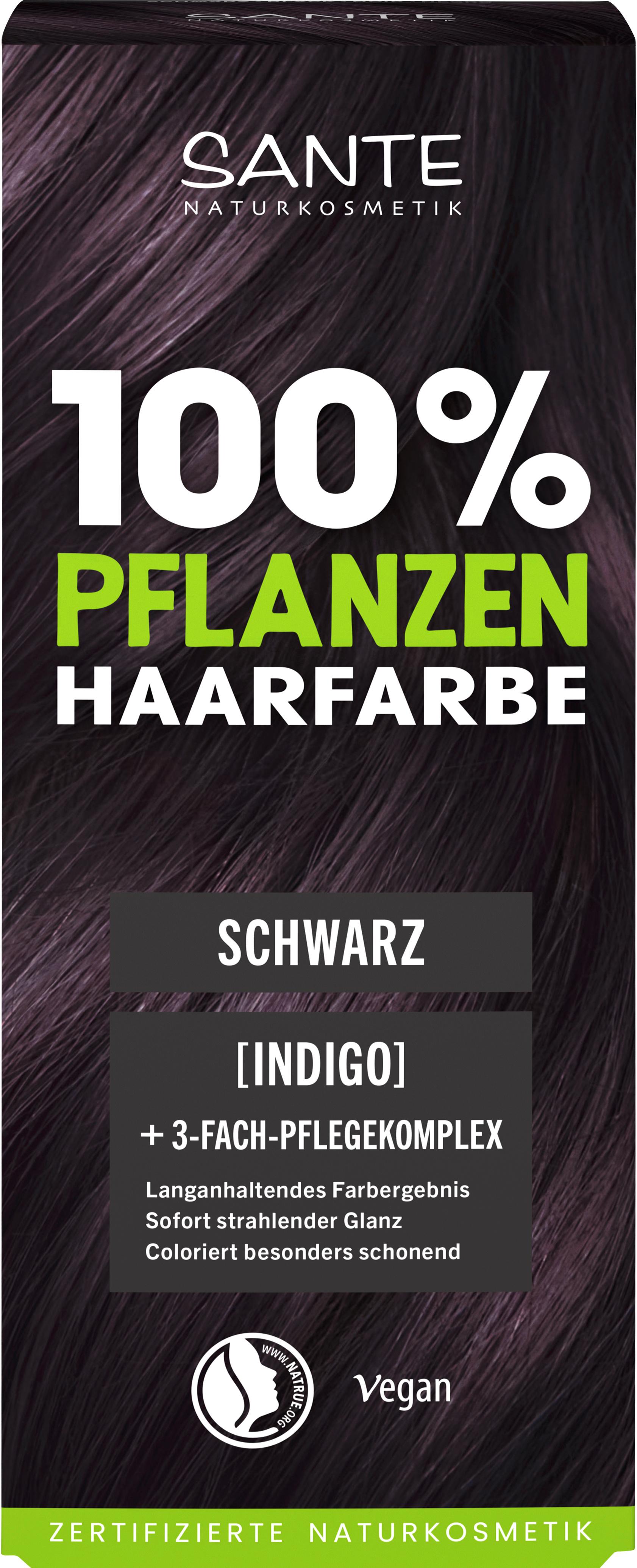 SANTE 100% Pflanzenhaarfarbe mit 3-Fach Pflegekomplex SCHWARZ 05