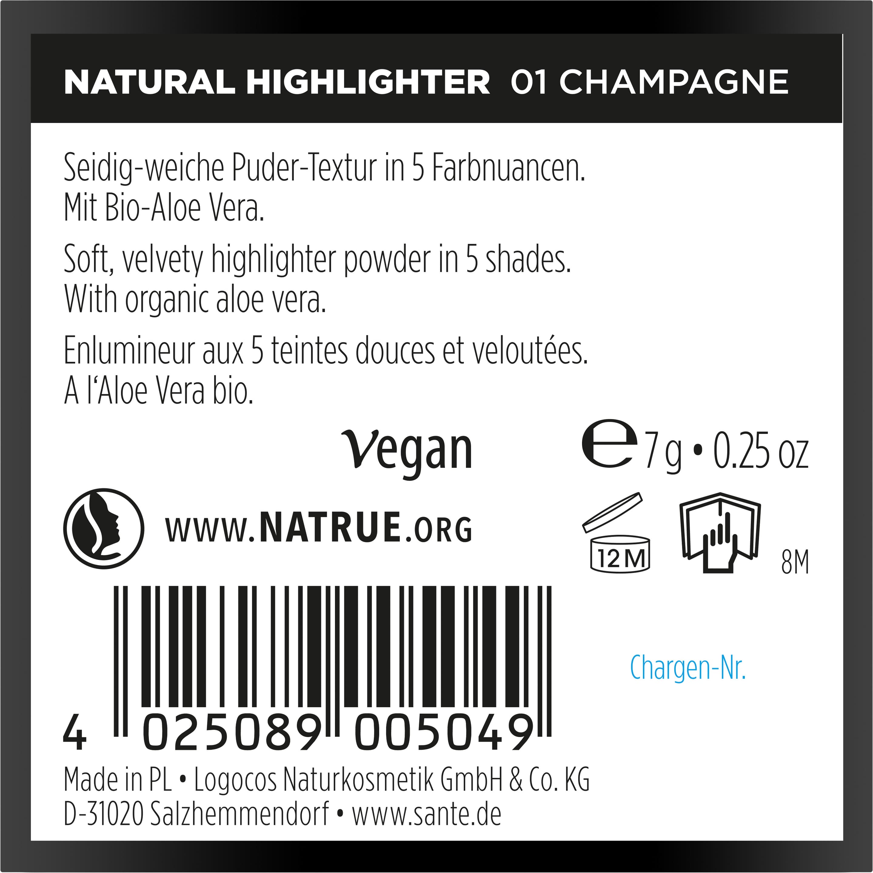 Produktbild SANTE Natural Highlighter 2 von 3