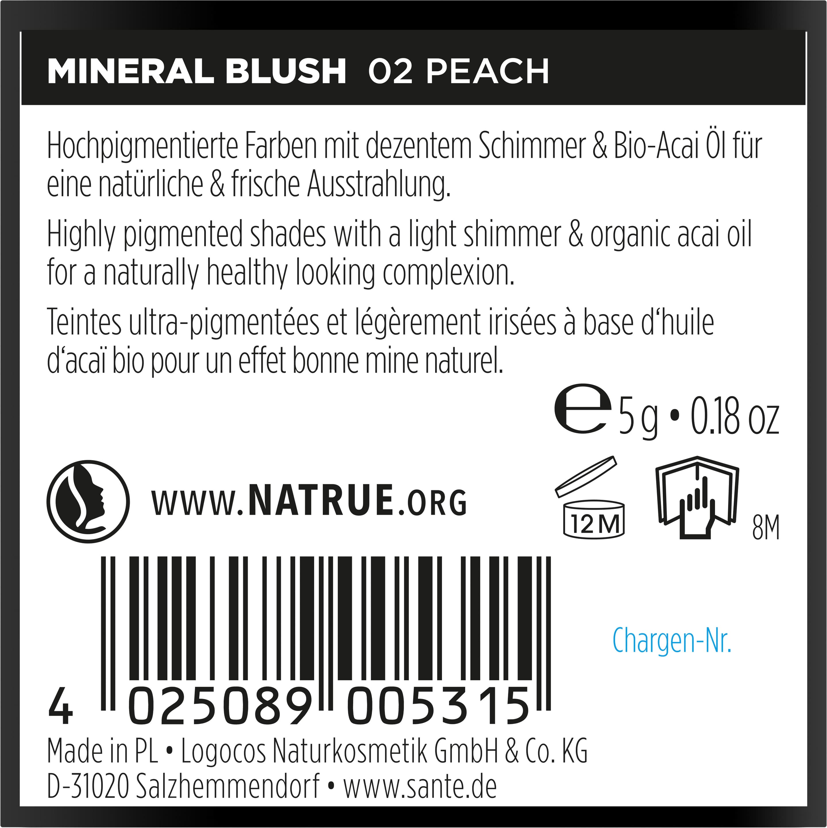 Produktbild SANTE Mineral Blush 2 von 3