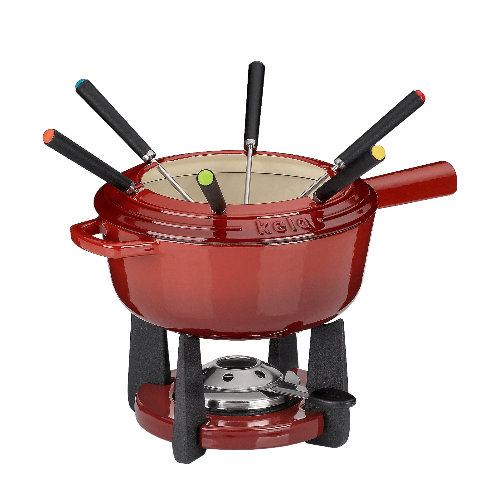 kela Fondue-Set Calido Gusseisen 11-tlg.