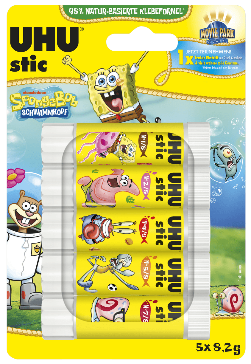 UHU stic Limited Spongebob Edition  5x8,2g sortiert