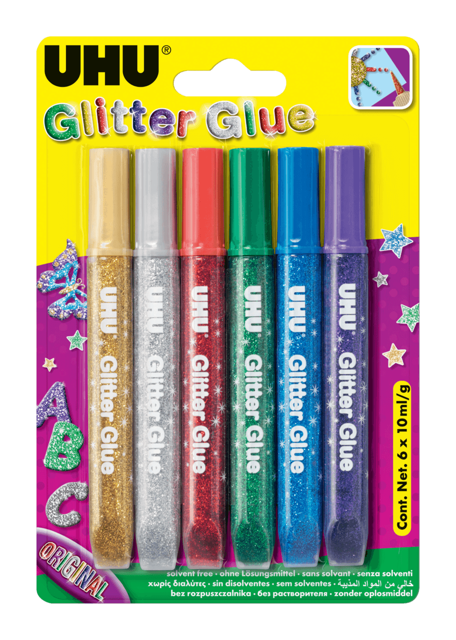 UHU Glitter Glue 6er-Set