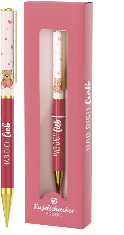 Geschenk für Dich Kugelschreiber Hab Dich lieb