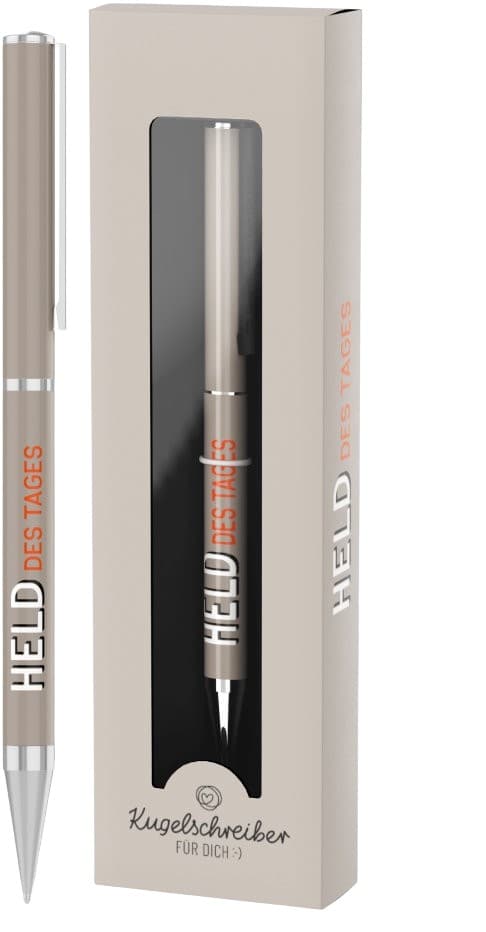 Geschenk für Dich Kugelschreiber Held des Tages