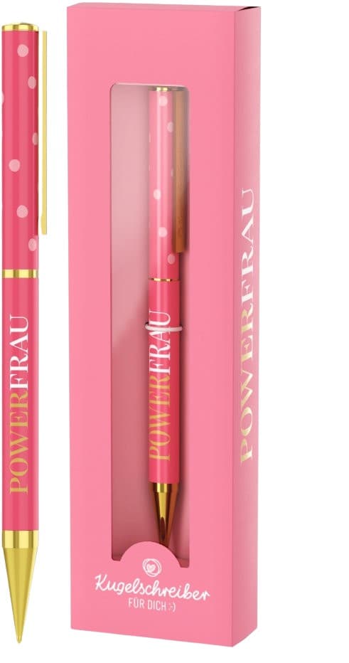 Geschenk für Dich Kugelschreiber Power Frau