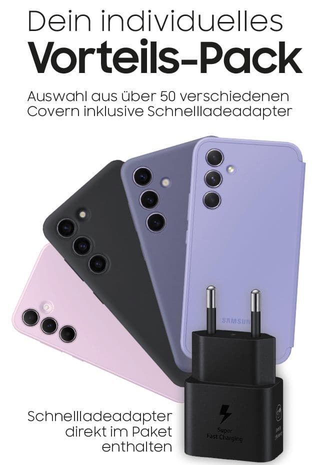 Samsung Universal Starterkit mit T2510N Black + Case Voucher