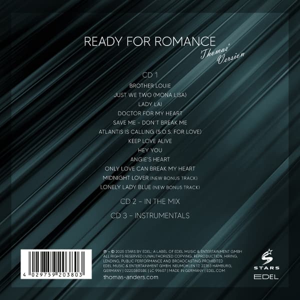 Produktbild Thomas Anders sings Modern Talking: Ready for Romance (3 CD)  2 von 2