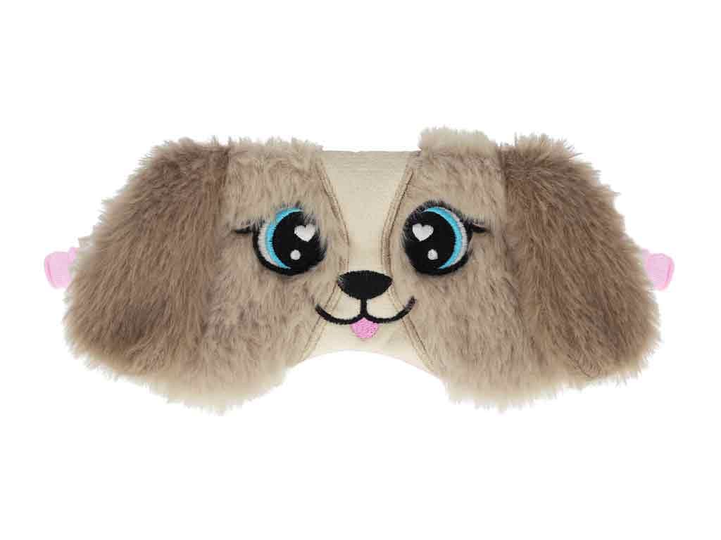 Schlafmaske Cutie Hund braun