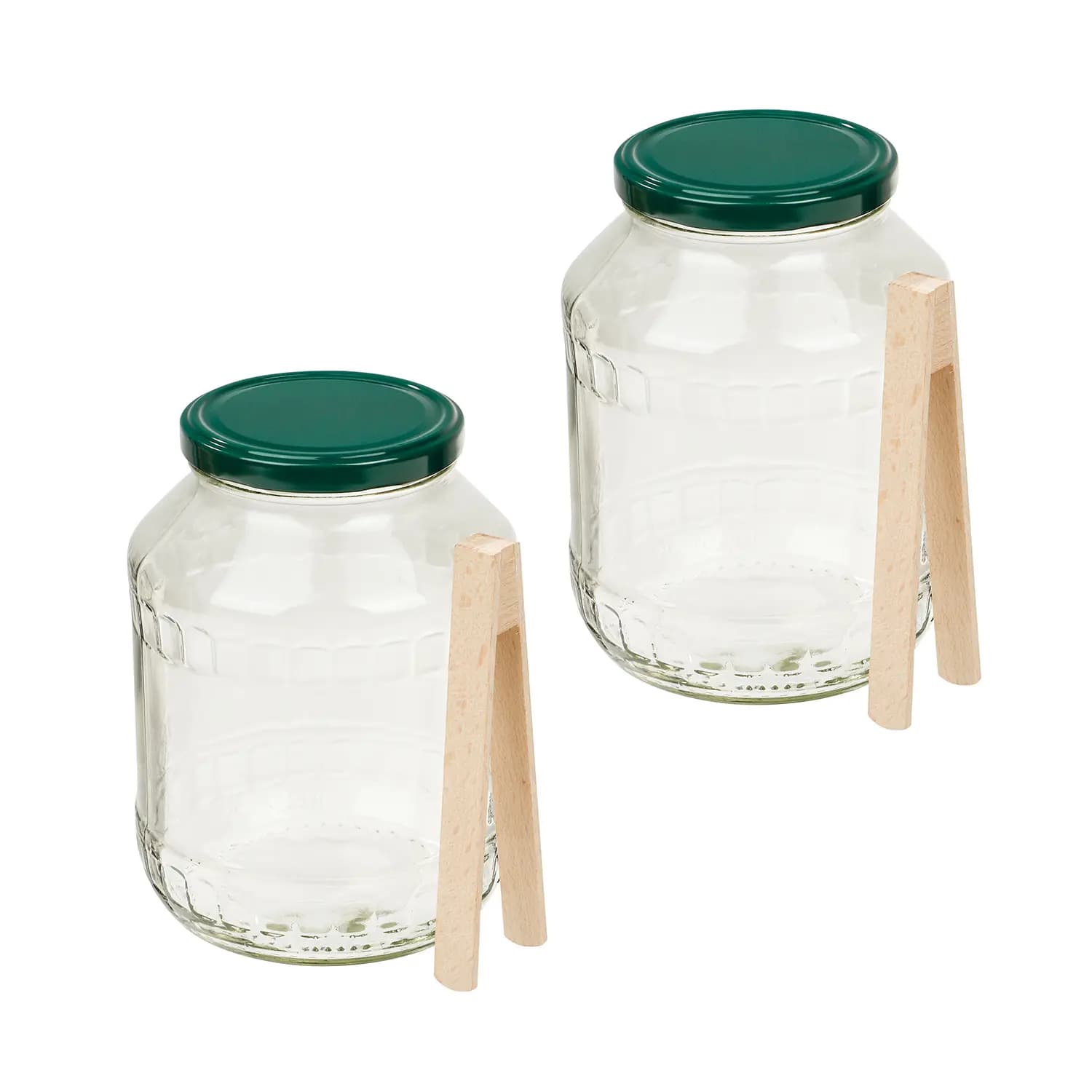 HI Gurkenglas mit Zange ca. 2650ml aus Glas