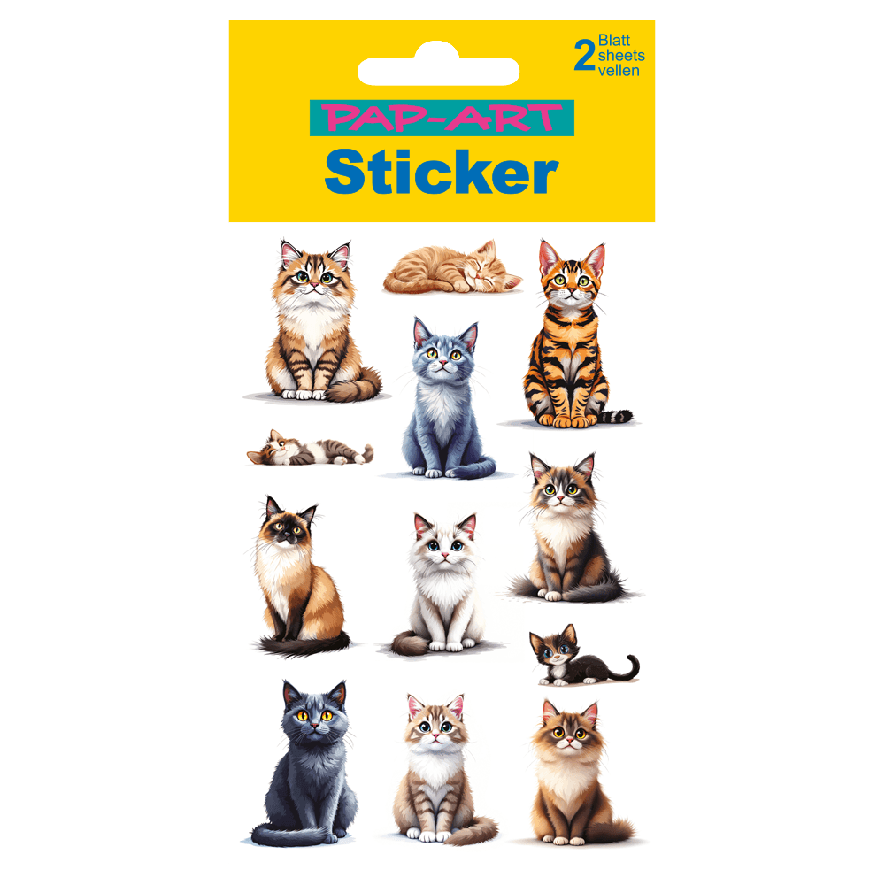 PAP-ART naljepnice za mačke s glitterom