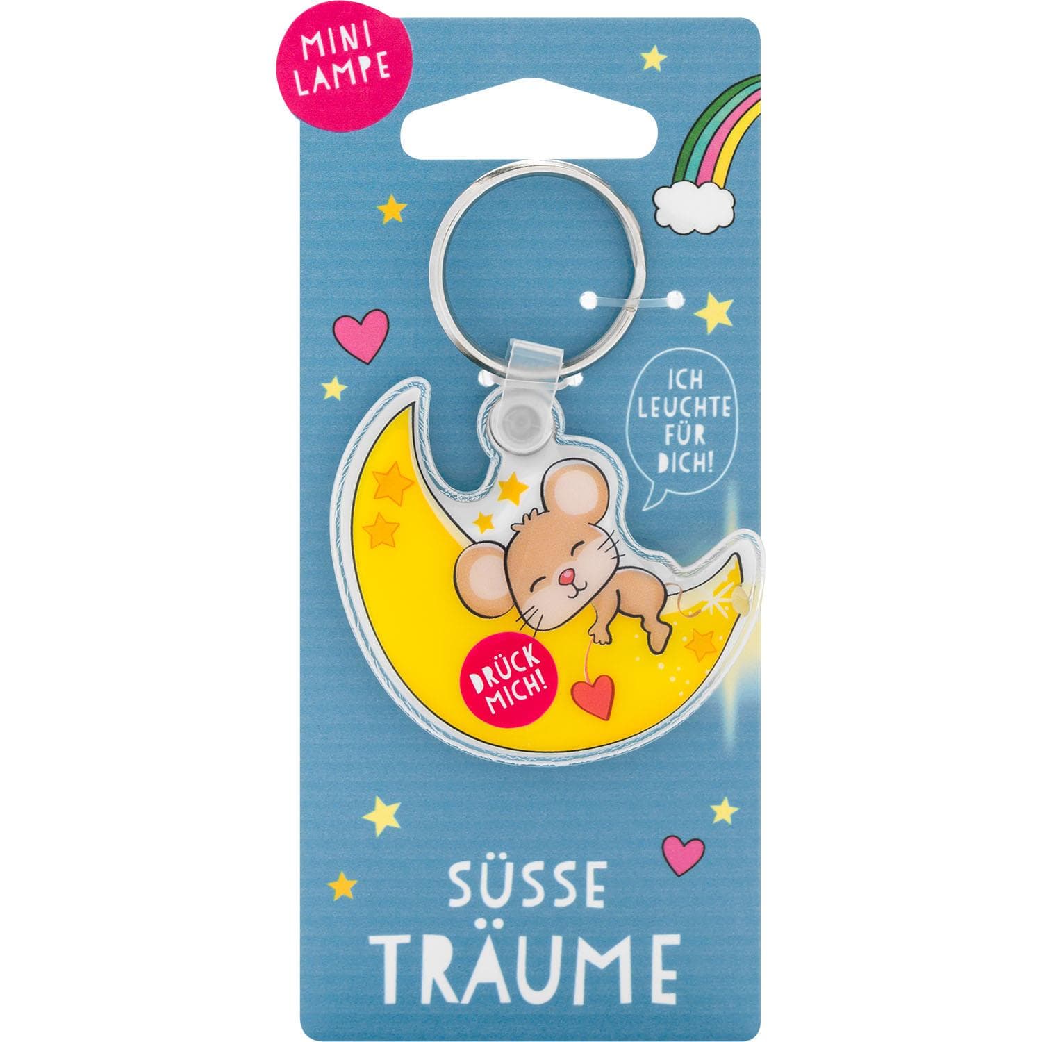 GRUSS&CO Schlüsselanhänger Mini Lampe »Maus«