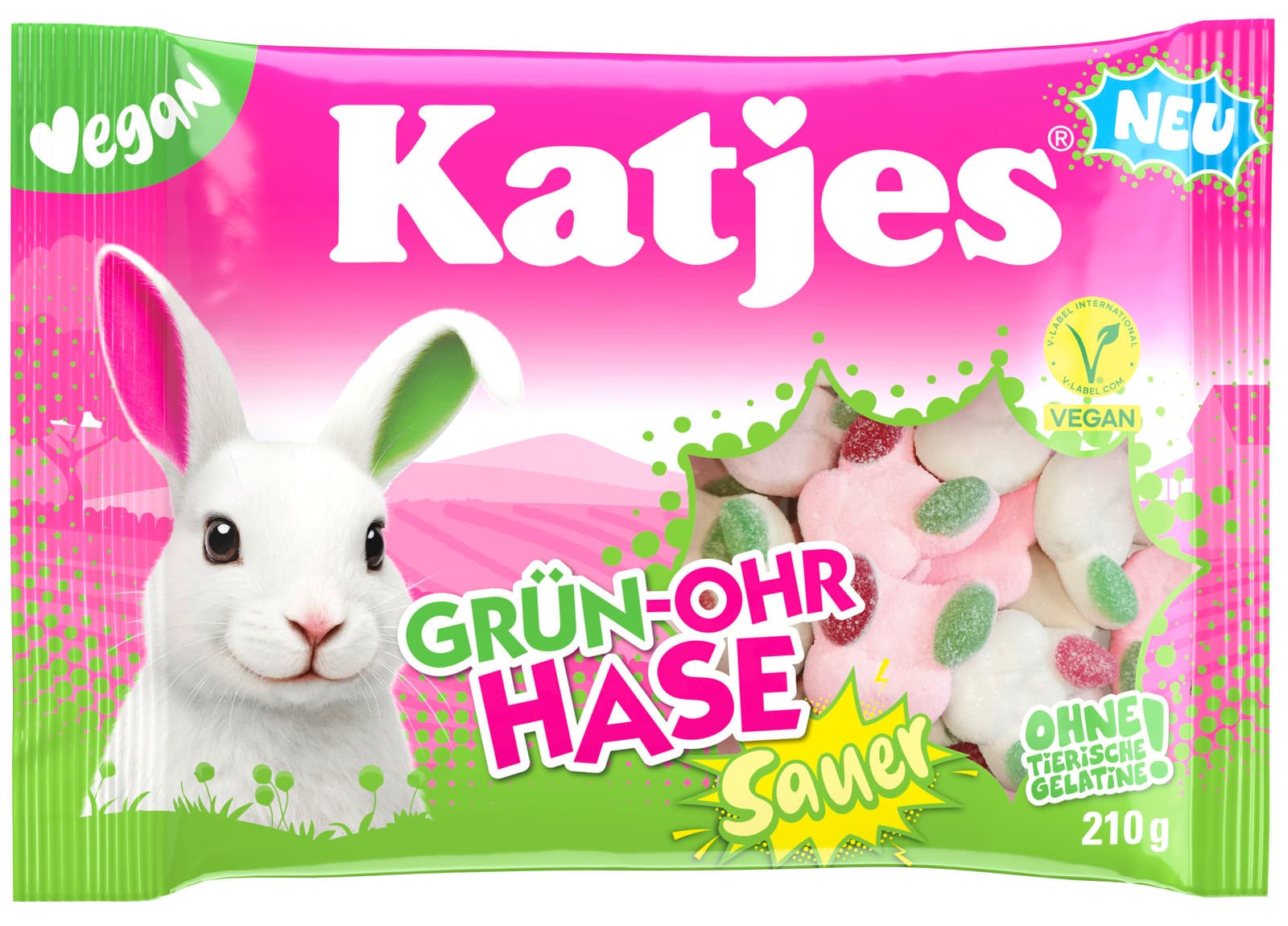 Katjes Grün-Ohr Hase sauer