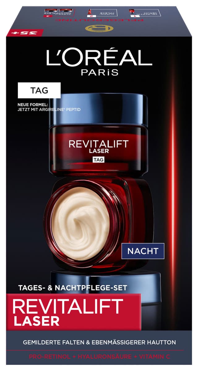 L'Oréal Paris Revitalift Laser x3 Tagcreme+Nachtcreme Geschenkset