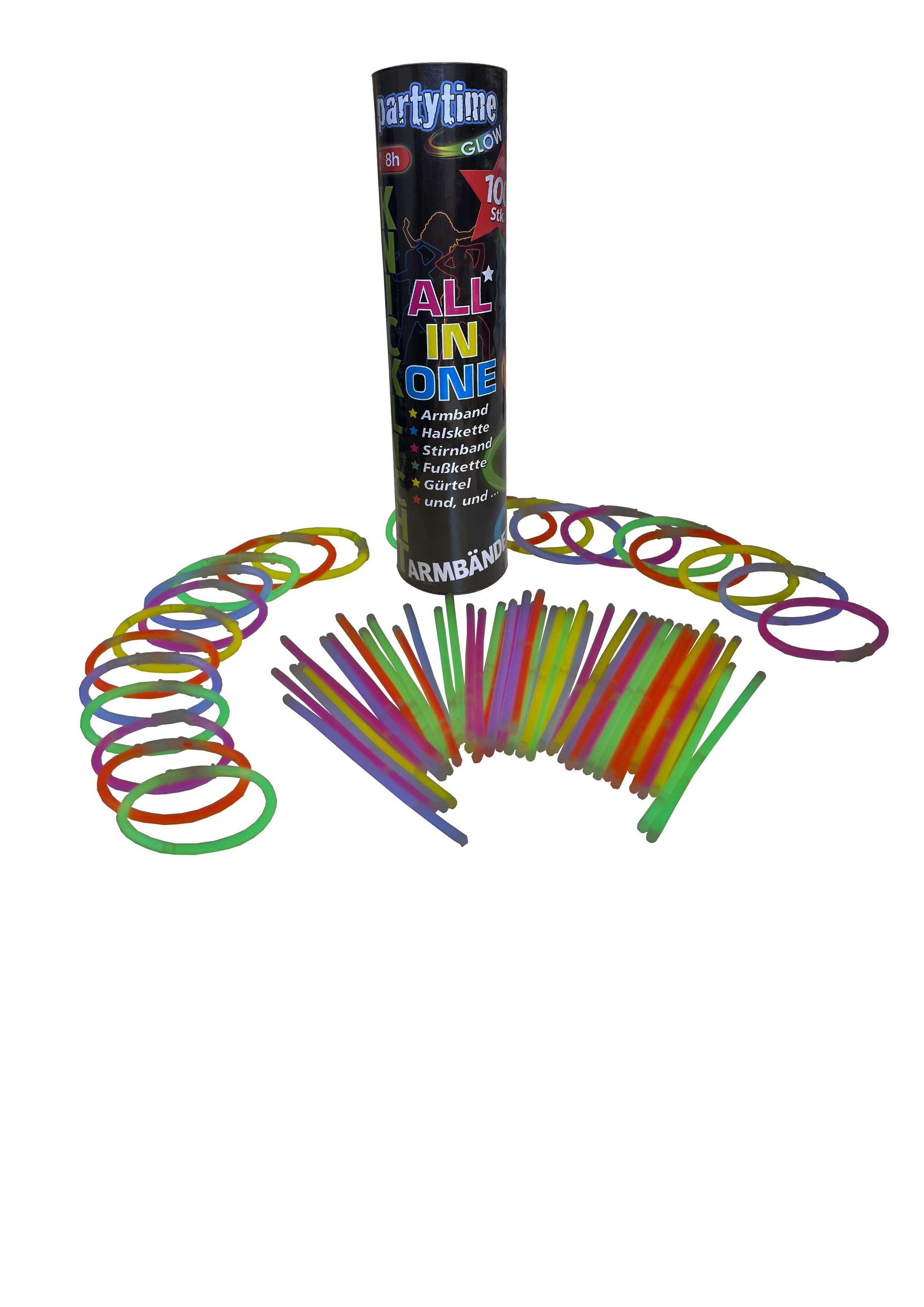 Produktbild PARTYTIME GLOW - Knicklicht-Armbänder (100er-Rolle) 2 von 2