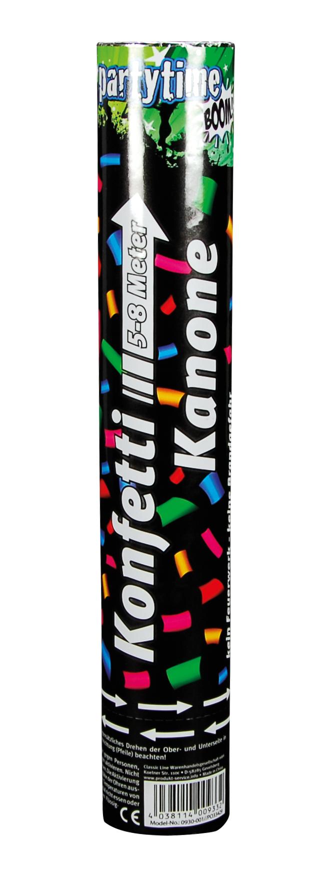 PARTYTIME BOOM - Papier Konfetti Kanone 30 cm