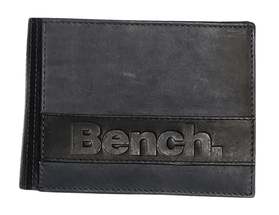 Bench. Lederbörse RFID-Schutz dunkelblau 
