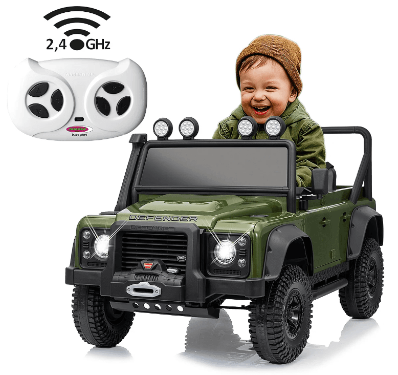 Jamara Ride-on Land Rover Defender 110 SVX grün 2,4GHz Li-Power 12.6