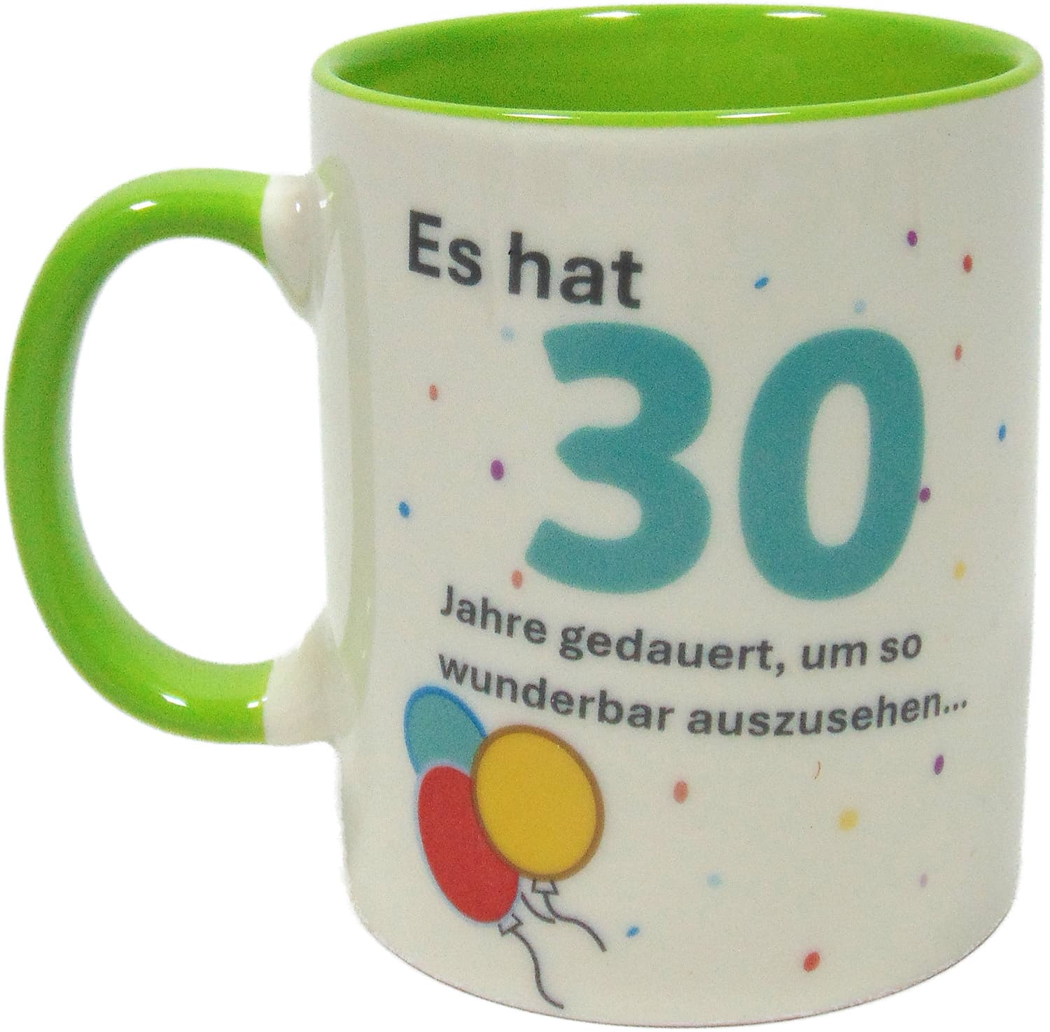 Becher mit Spruch zum 30. Geburtstag