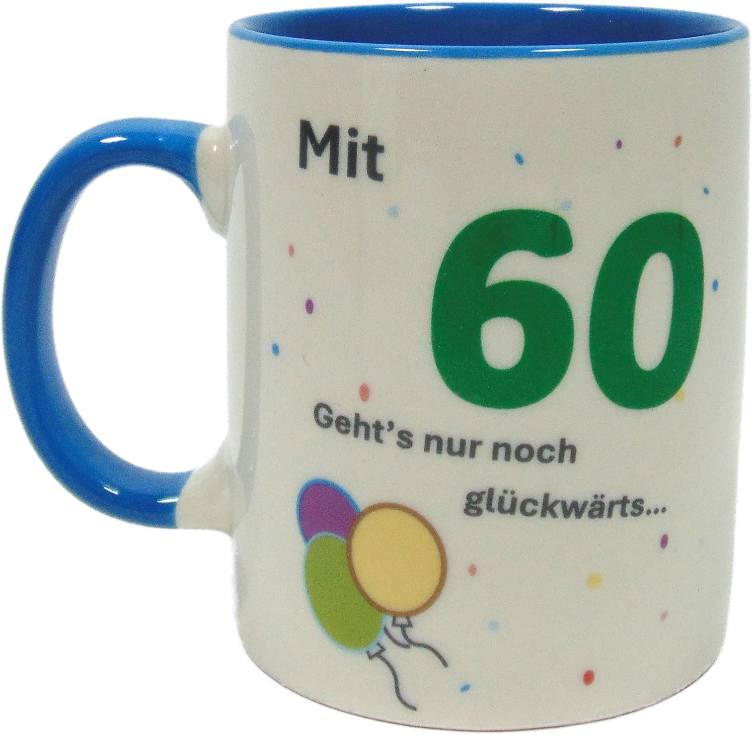 Becher mit Spruch zum 60. Geburtstag