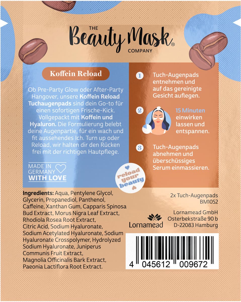 Produktbild The Beauty Mask Company Augenmaske Reload 2 von 14