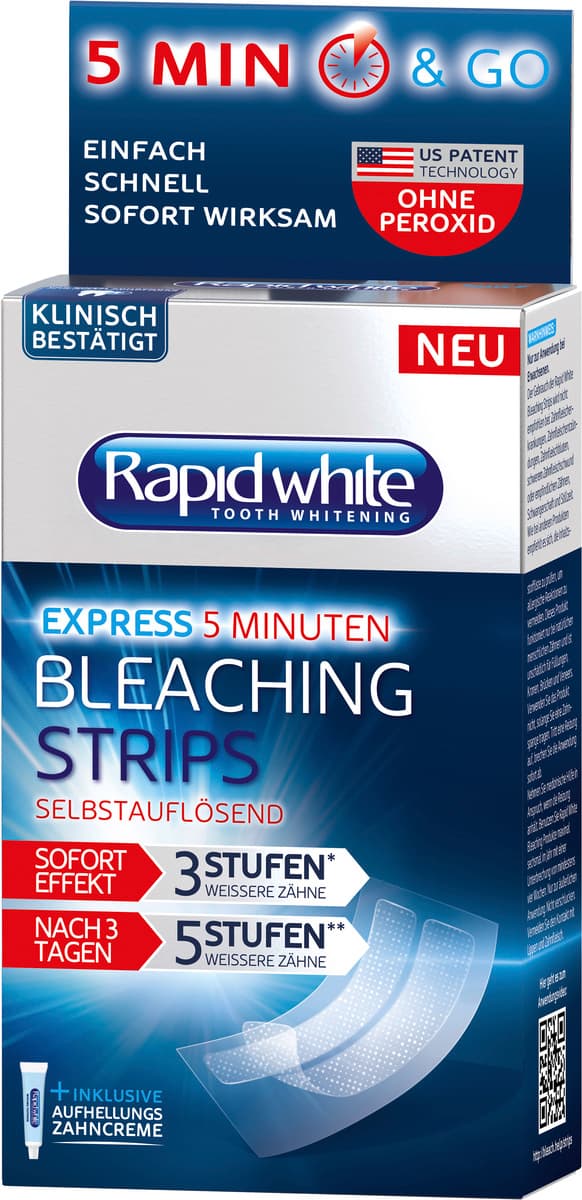 Rapid White Bleaching Strips Express