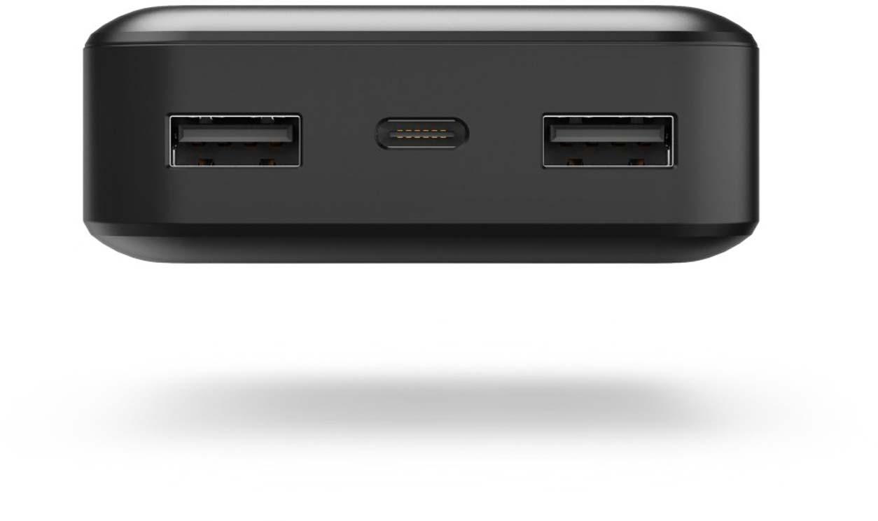 Produktbild HAMA Power Pack "Pocket 10", 10000mAh, Ausgänge: 2x USB-A, Anthrazit 2 von 3