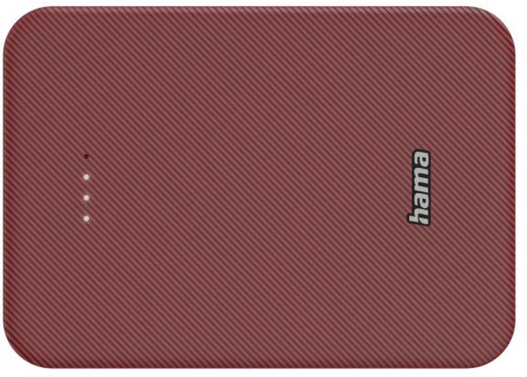 Produktbild HAMA Power Pack "Colour 10", 10000mAh, 2 Ausgänge: USB-C, USB-A, Rot 3 von 3