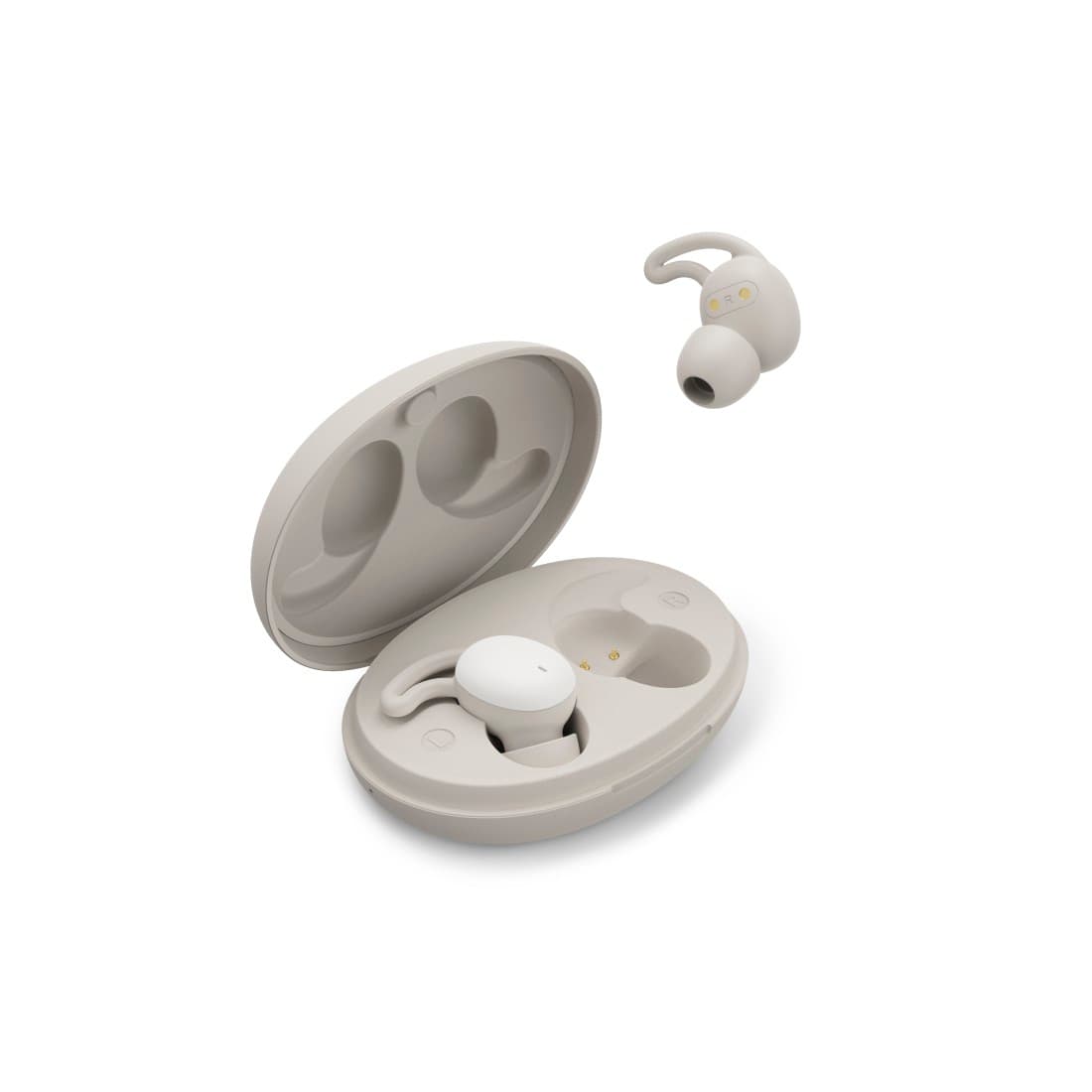 HAMA Bluetooth®-Kopfhörer "Spirit Calm", TWS, In-Ear, Schlafkopfhörer, Weiß/Grau
