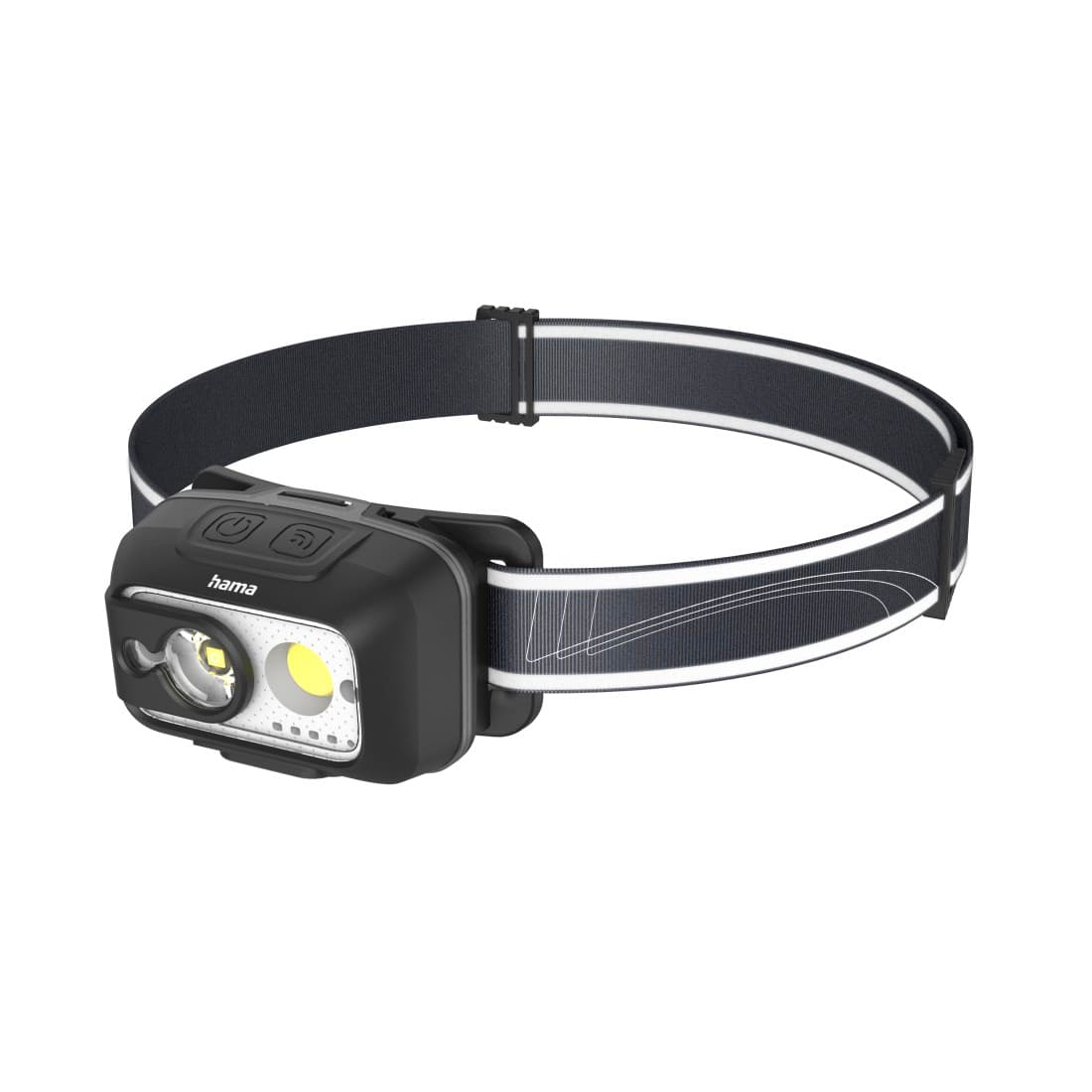 HAMA LED-Stirnlampe "HL500-C", mit Akku,  Kopflampe zum Joggen, Arbeiten, 4 Modi