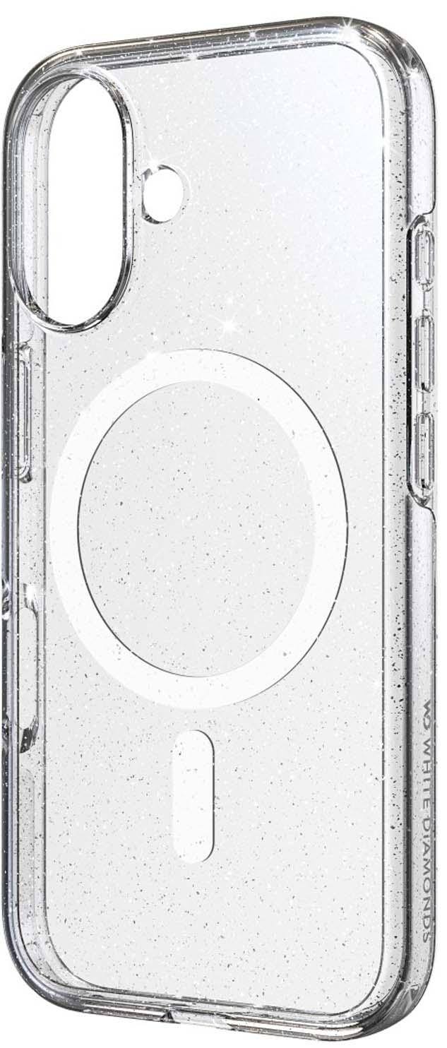 Produktbild WHITE DIAMONDS Cover "Mag Glitter Case" für Apple iPhone 16, Transparent 2 von 2