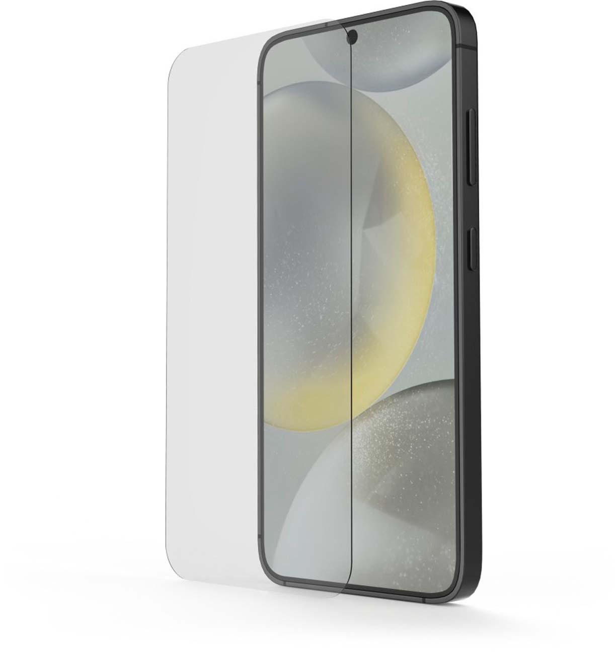 HAMA Handy-Schutzglas "Clear Protect" für Samsung Galaxy S25, Montagehilfe