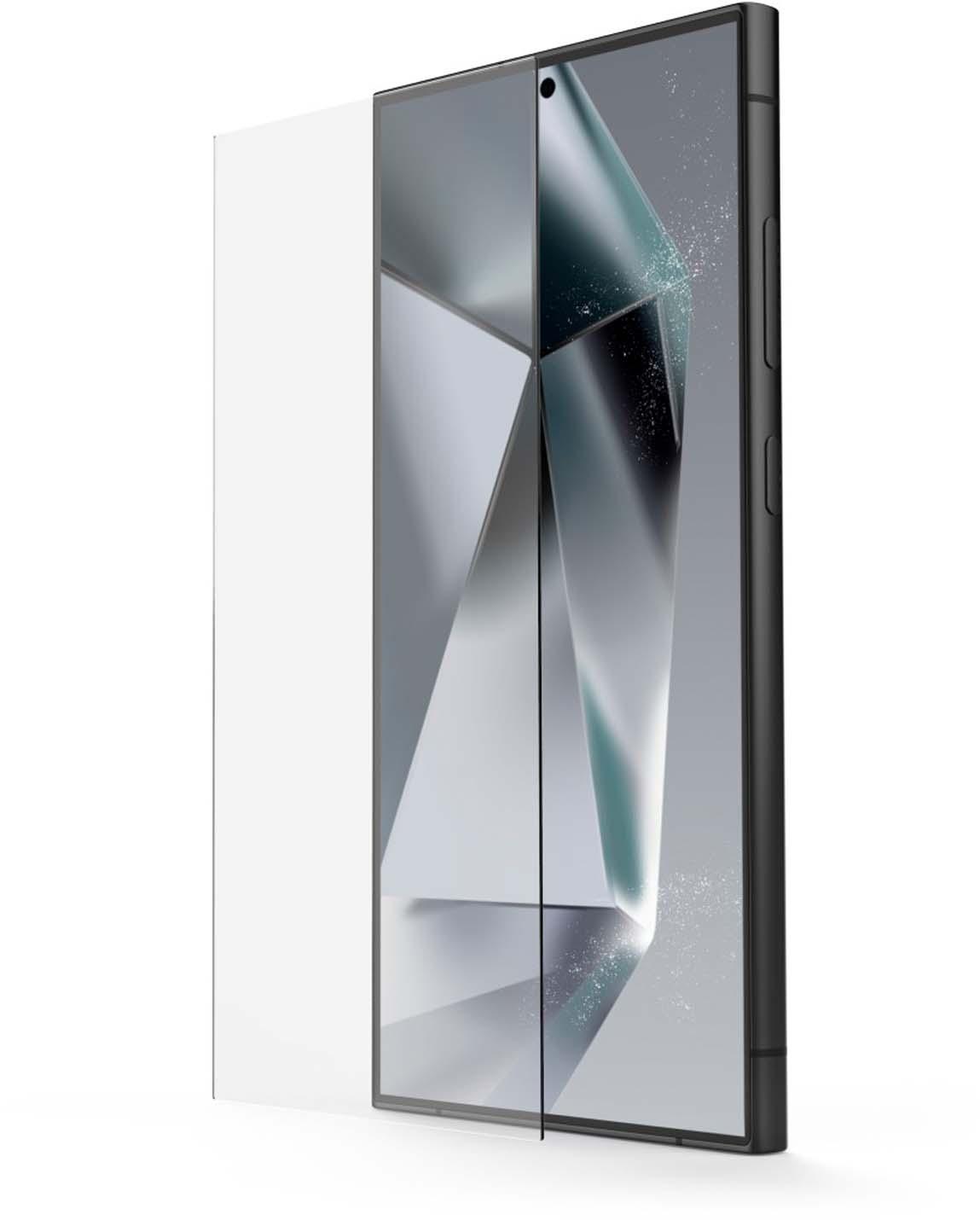 HAMA Handy-Schutzglas "Clear Protect" für Samsung Galaxy S25 Ultra, Montagehilfe
