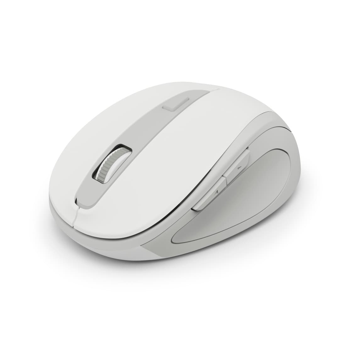 HAMA Funkmaus "WM-400", ergonomisch, optisch, 6 Tasten, ohne Klickgeräusch, Weiß