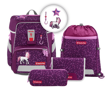Step by Step Schulranzen-Set 5teilig Pretty Unicorn Nuala