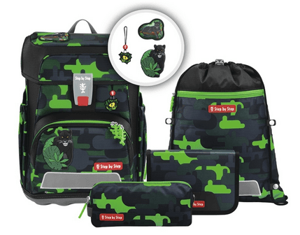 Step by Step Schulranzen-Set CLOUD 5teilig Black Cat Chiko