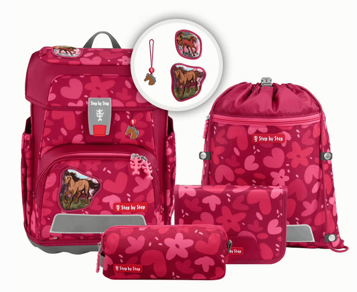 Step by Step Schulranzen-Set CLOUD 5teilig Wild Horse Nora
