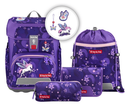 Step by Step Schulranzen-Set CLOUD 5teilig Pegasus Liv