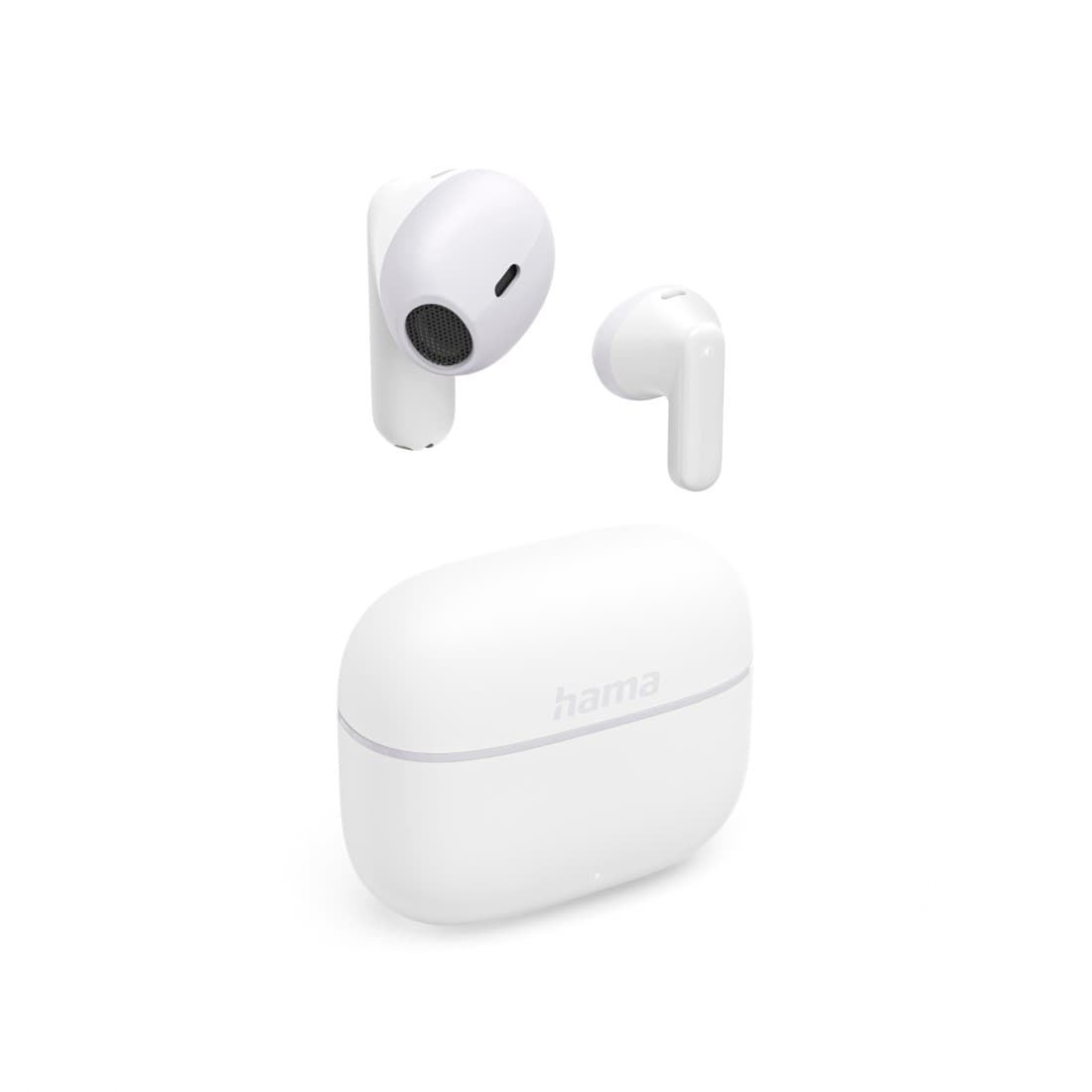 Produktbild HAMA Bluetooth®-Kopfhörer "Freedom Light II", TWS, Earbuds, Sprachsteuerung, Weiß 2 von 2