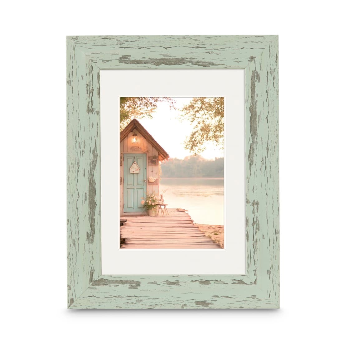 HAMA Kunststoffrahmen "Chalet", Pastell-Mint, 13 x 18 cm