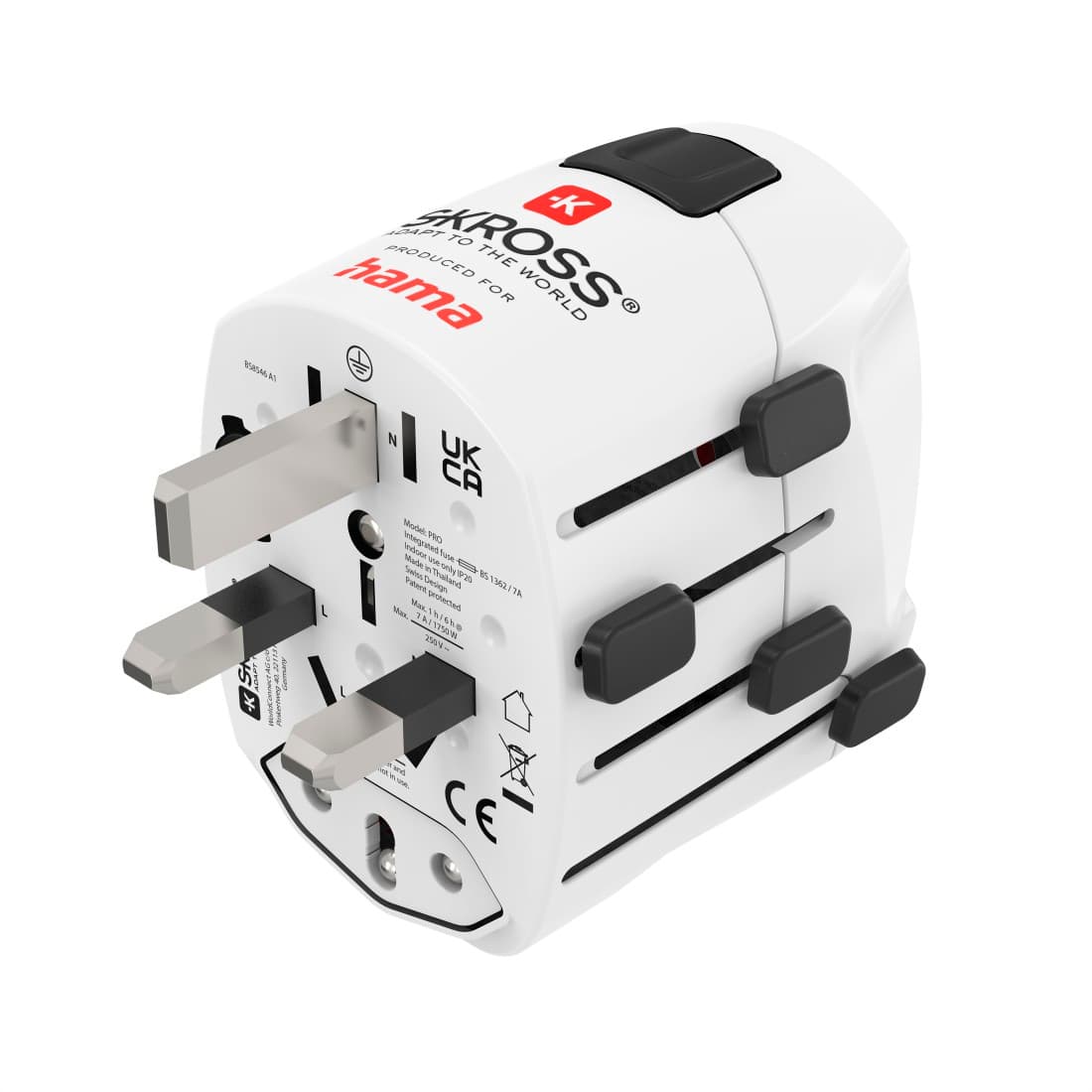 HAMA Weltreiseadapter"World Travel Pro", 3-polig