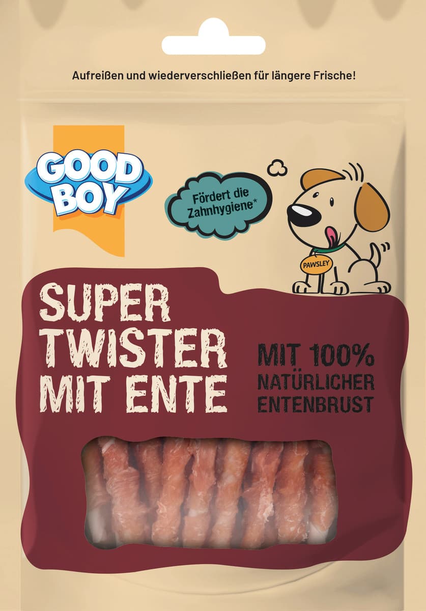 Good Boy Hundesnack Super Twister mit Ente