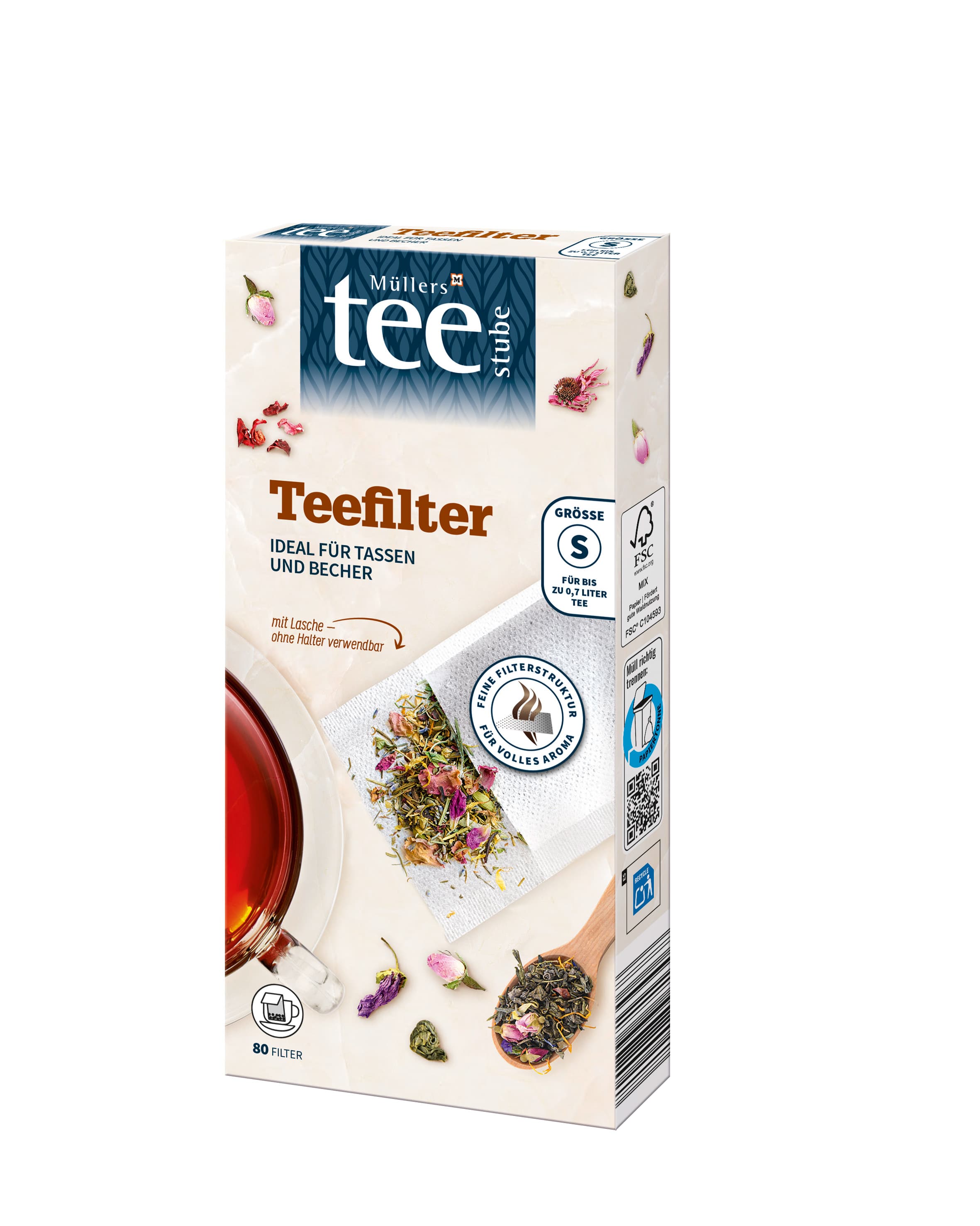 Müllers Teestube Teefilter Gr. S