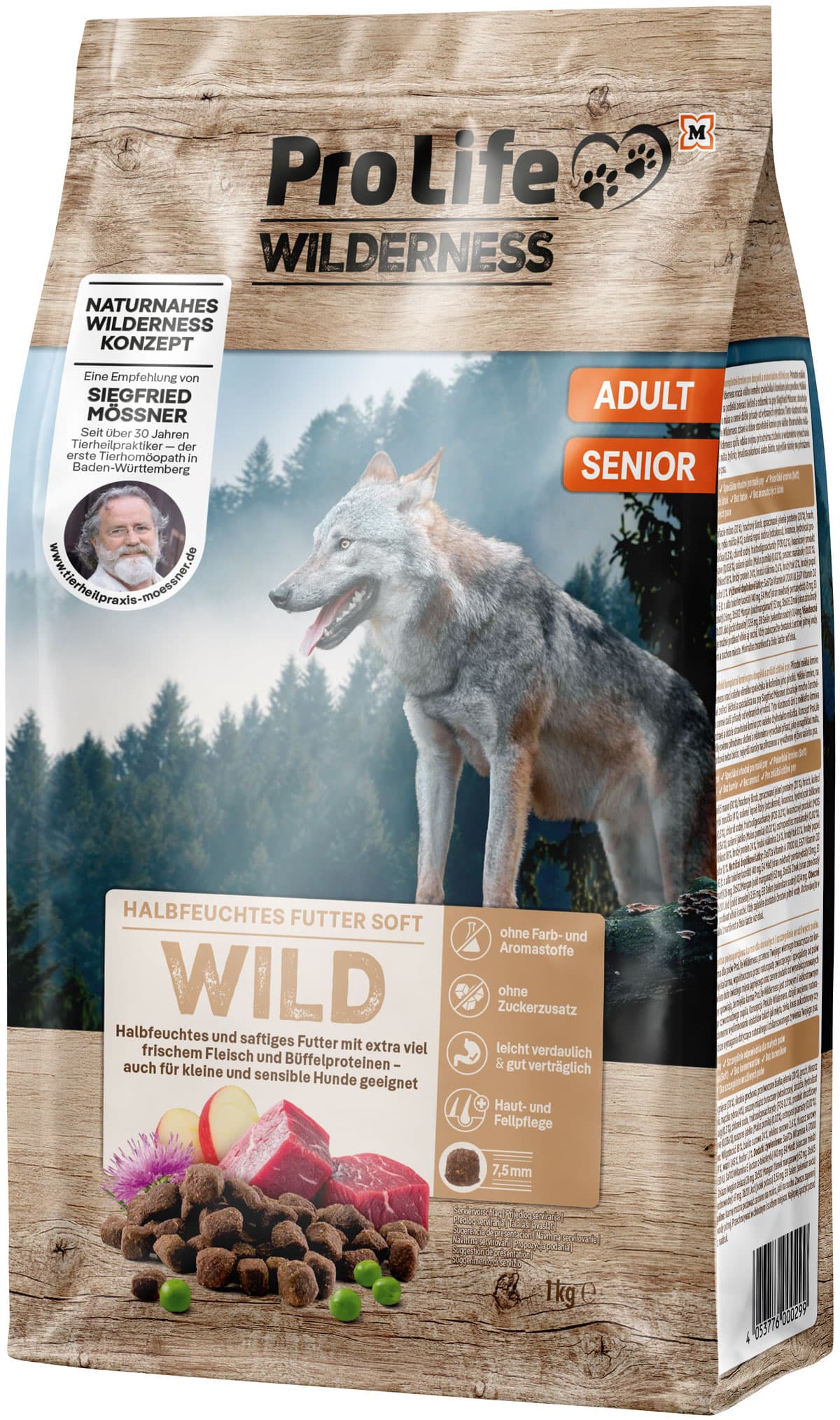 Pro Life Mössner Spezialhundenahrung Wild 1kg