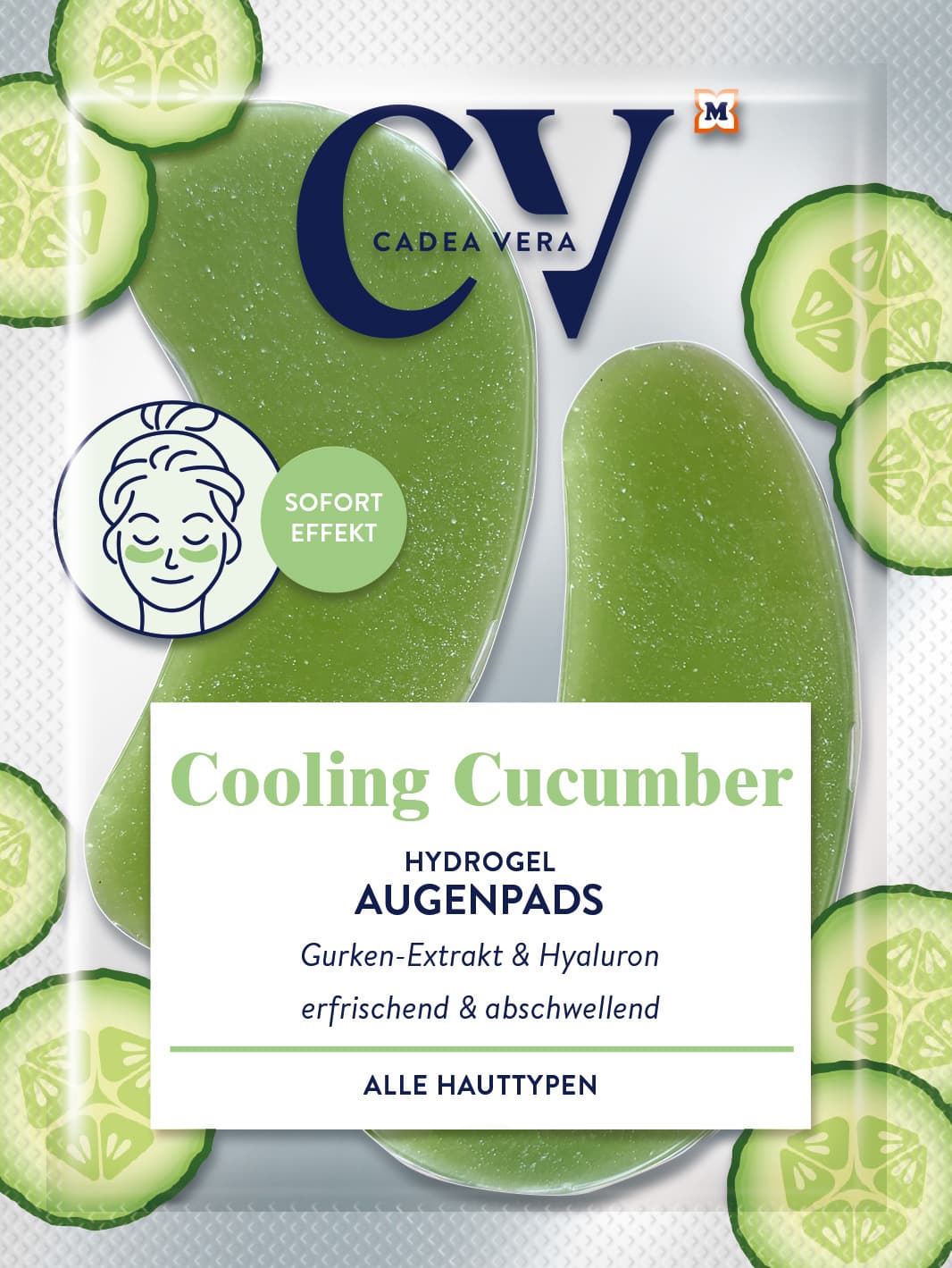 CV Augenpads Hydrogel Cooling Cucumber