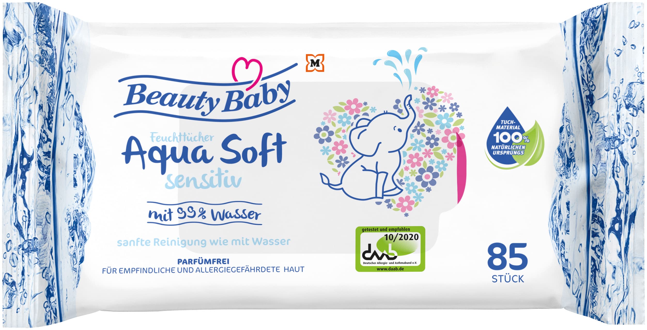 Beauty Baby Aqua Soft Feuchttücher sensitiv