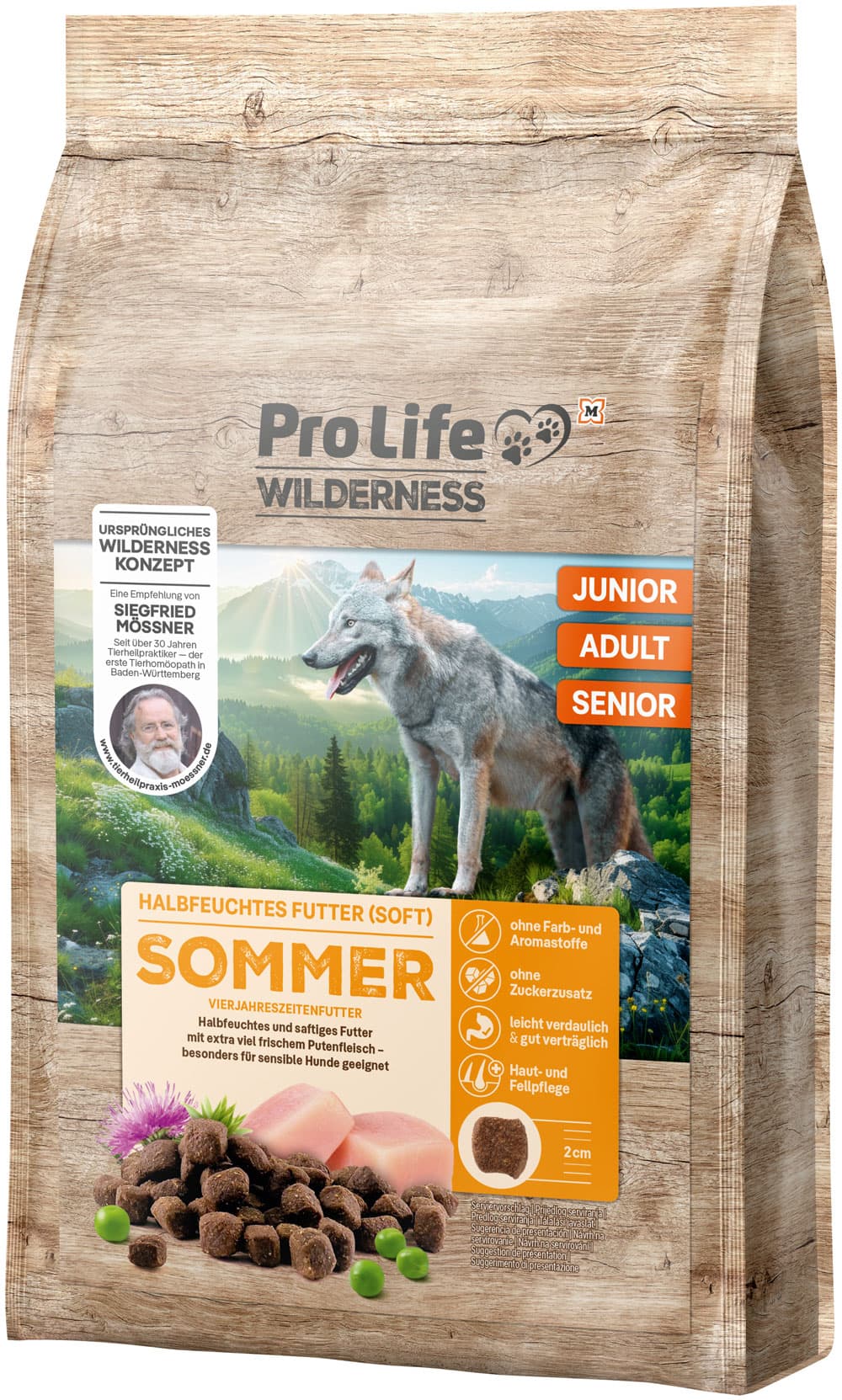 Pro Life Hund Trockenfutter Soft Mössner Sommer 5 KG