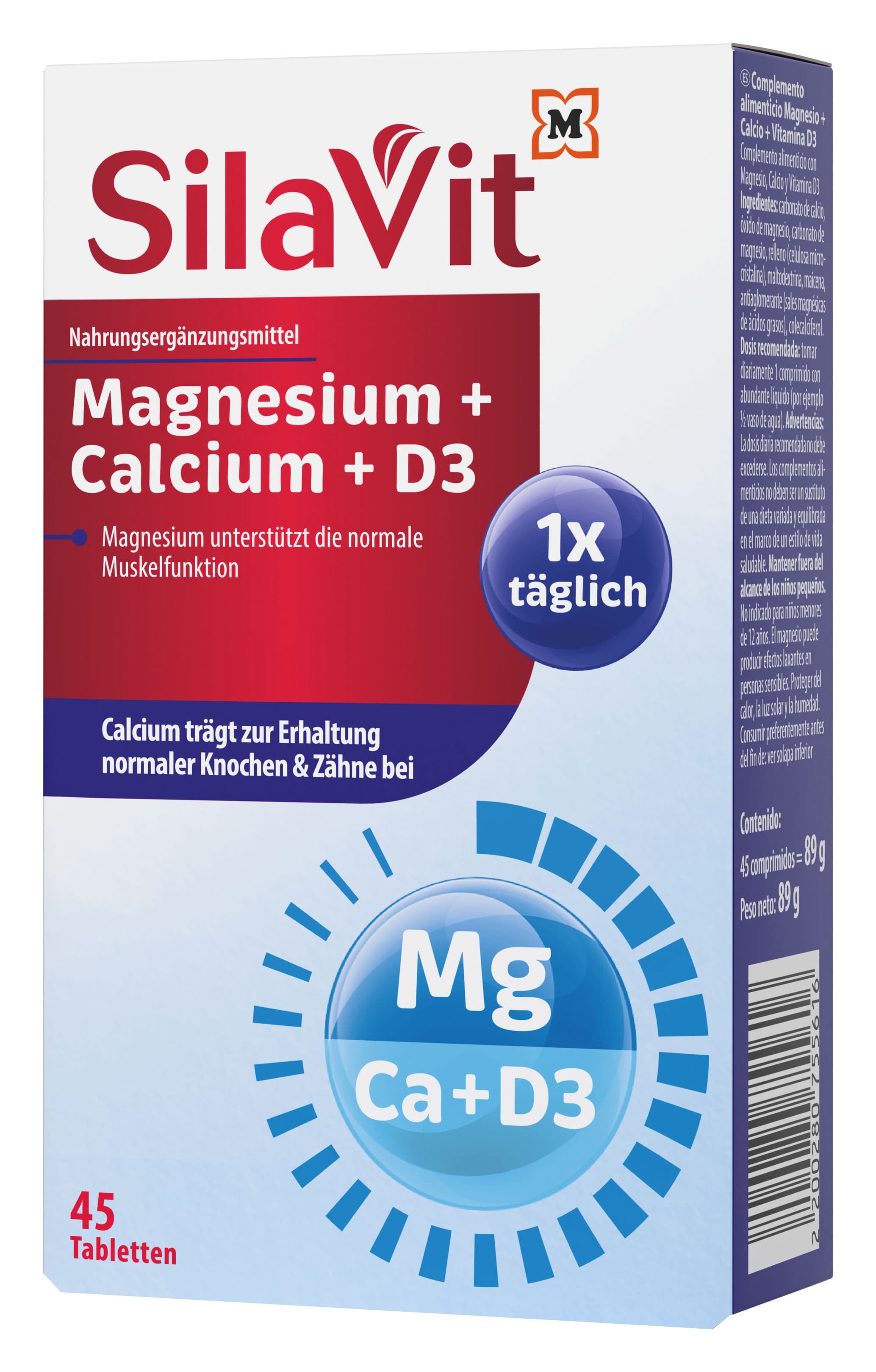 Silavit Magnesium + Calcium + D3